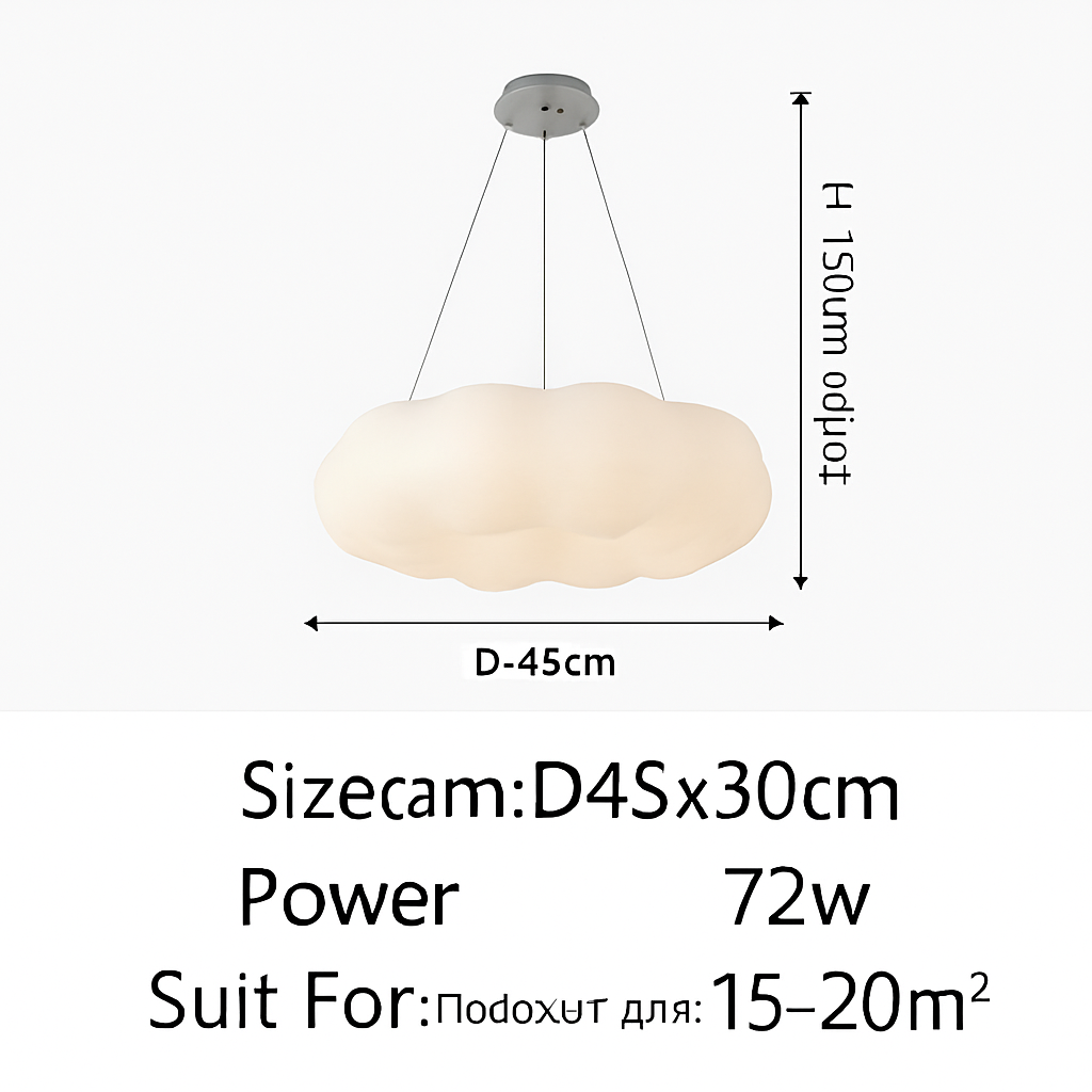 Lustre Nuages Blanc LED Lustre Pour Salle À Manger Chambre D'enfant Hall Créative Décorative Éclairage Quotidien