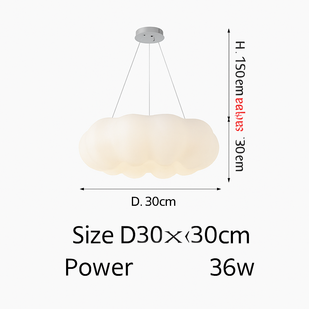 Lustre Nuages Blanc LED Lustre Pour Salle À Manger Chambre D'enfant Hall Créative Décorative Éclairage Quotidien