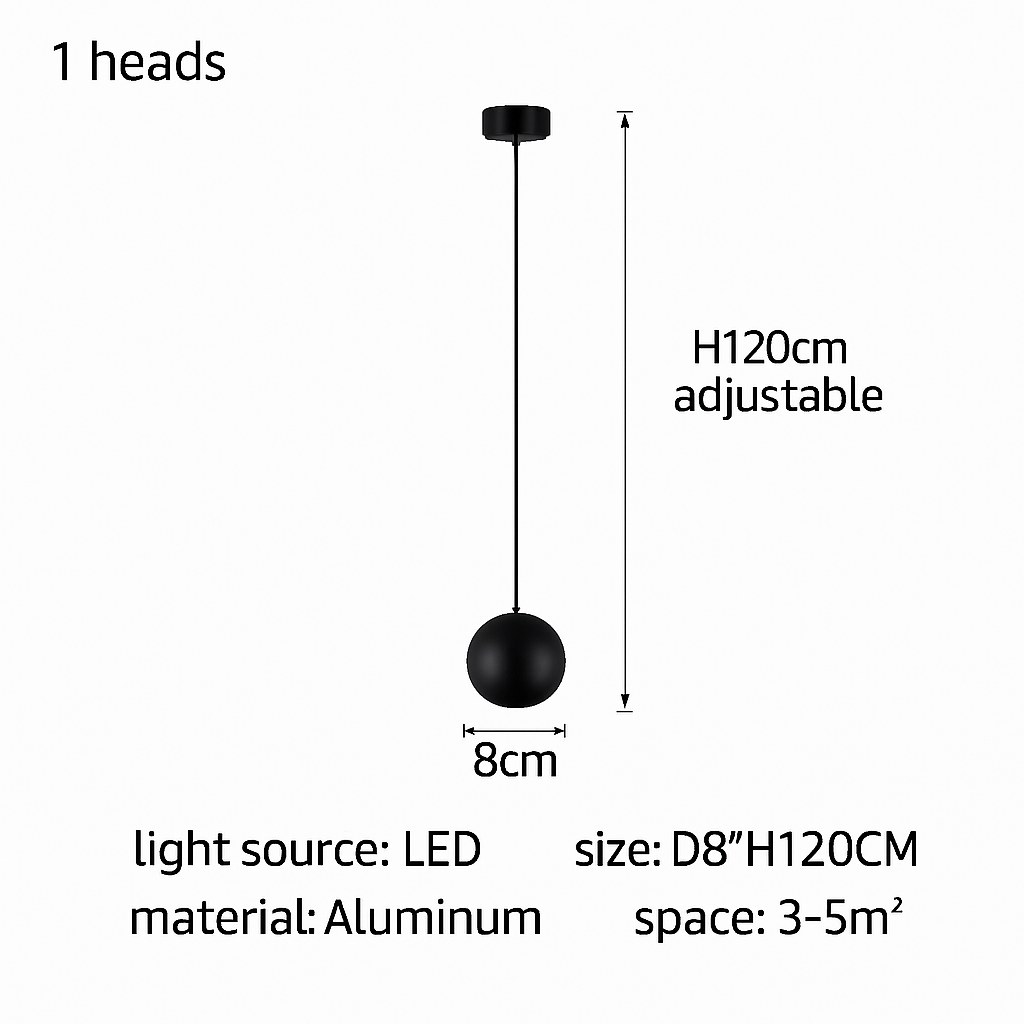 lustre orb design circulaire décoratif pour penthouse