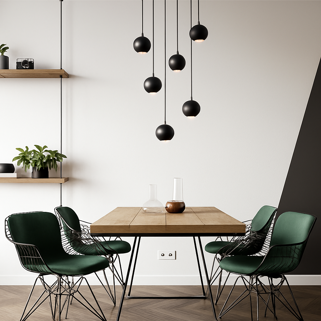 lustre orb design circulaire décoratif pour penthouse