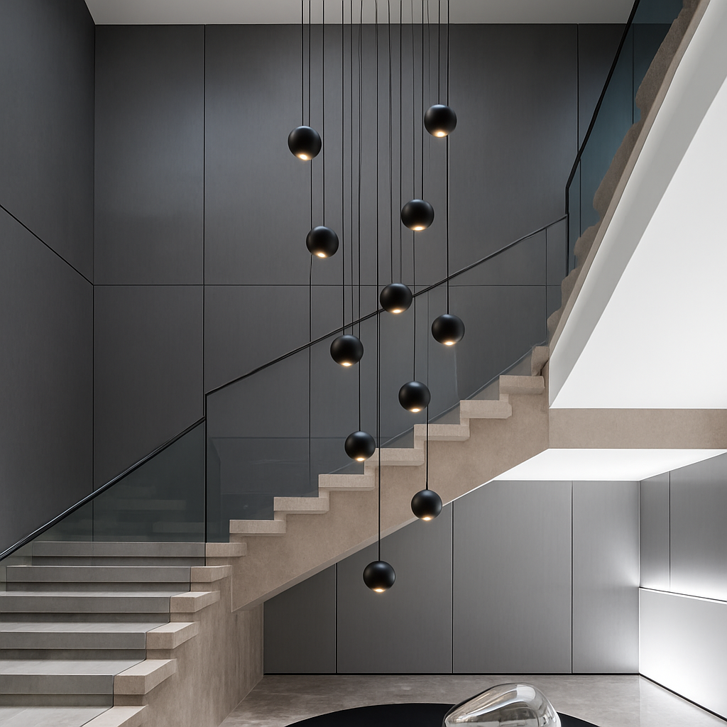lustre orb design circulaire décoratif pour penthouse