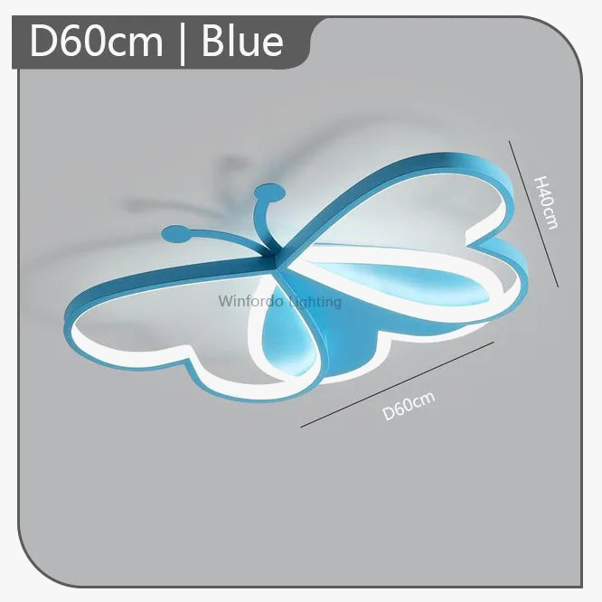 lustre papillon led pour enfants avec intensité variable