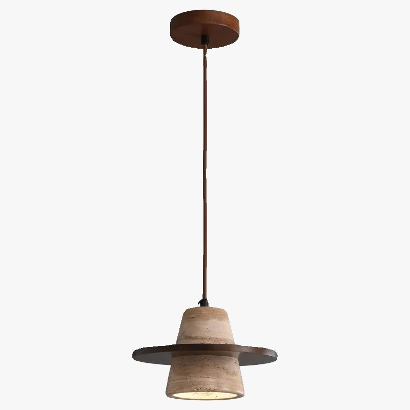 lustre petit en pierre led style rétro médiéval