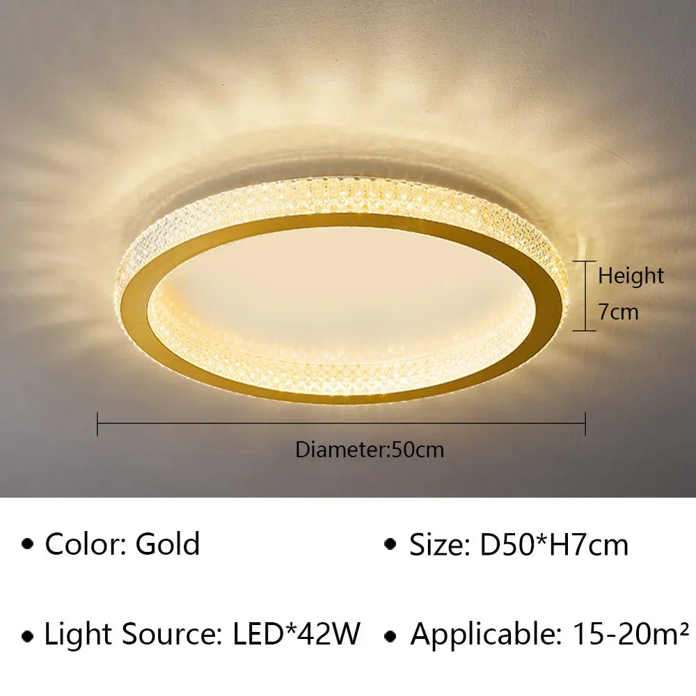 lustre plafond moderne à leds pour intérieur décoratif