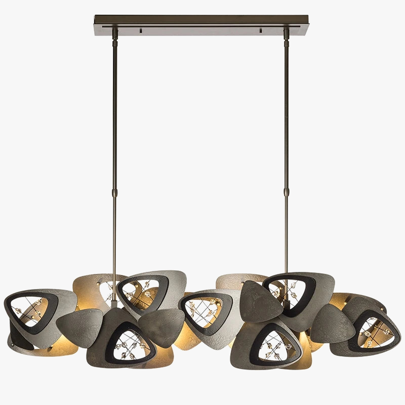 lustre postmoderne créatif coquille art suspendus luminaires
