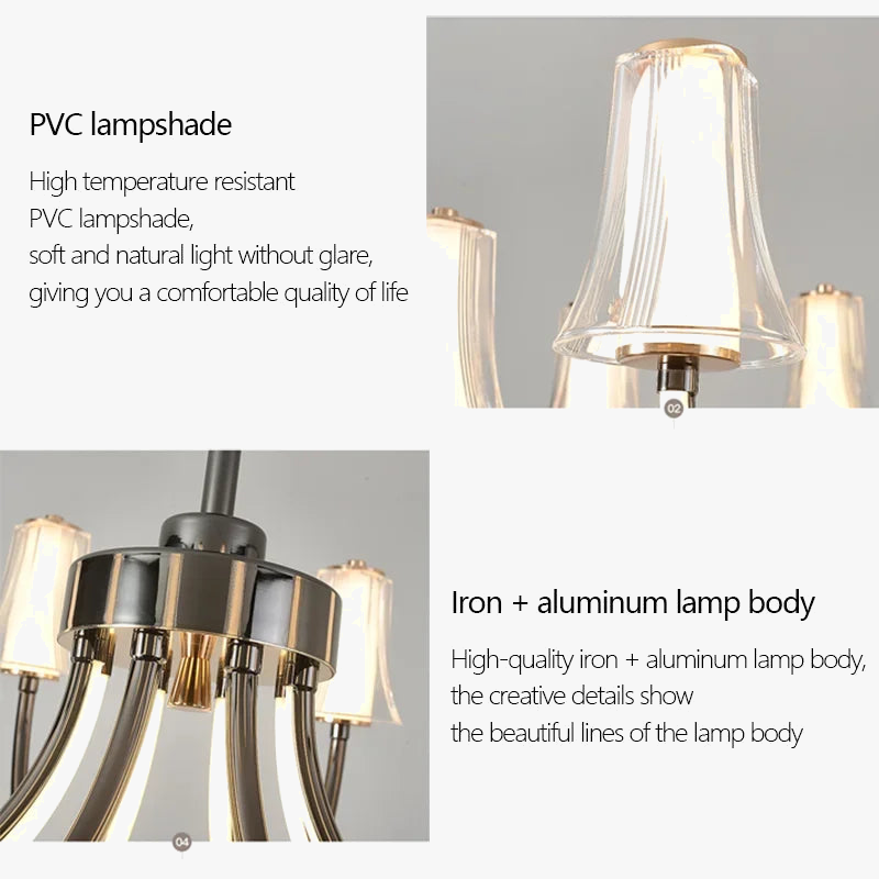 lustre postmoderne design minimaliste lampe led pour intérieur élégant