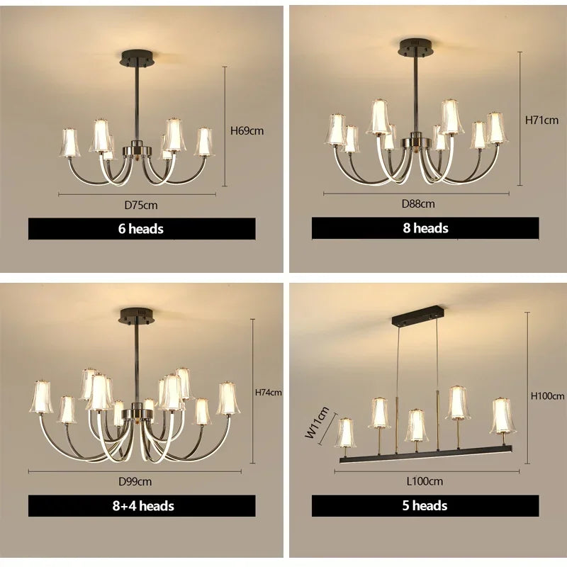 lustre postmoderne design minimaliste lampe led pour intérieur élégant