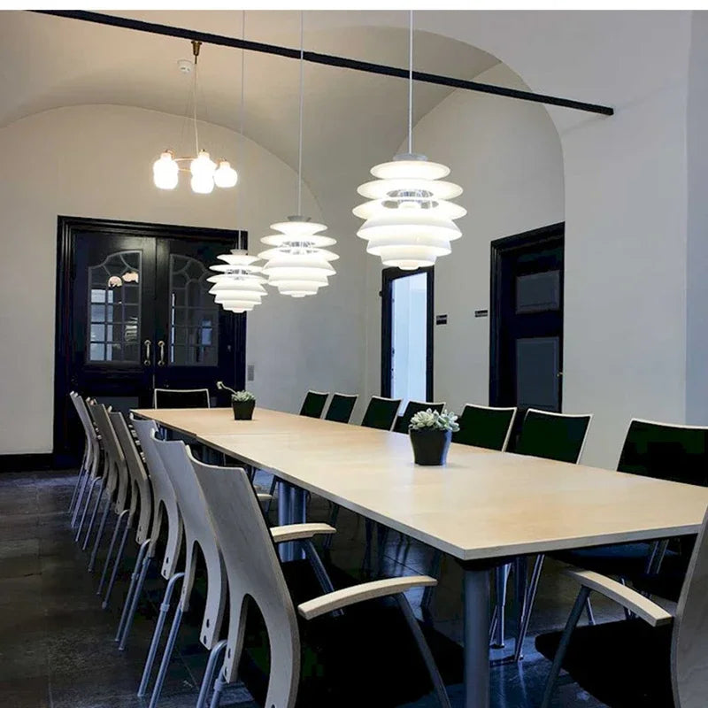 lustre postmoderne design nordique à plusieurs niveaux décoratif