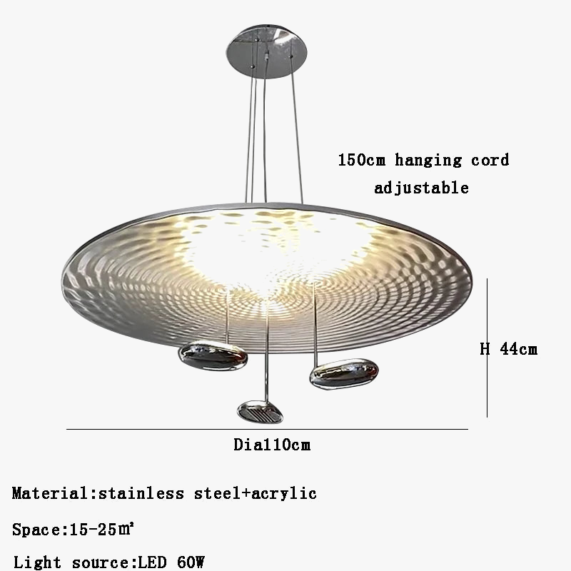 lustre postmoderne italien en forme de goutte led créative