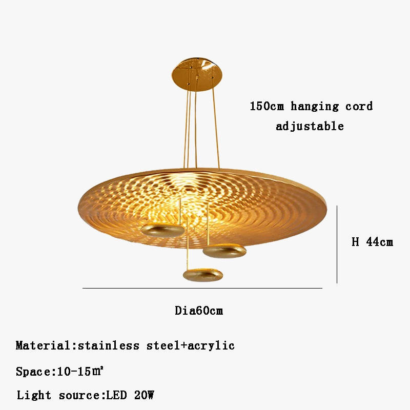 lustre postmoderne italien en forme de goutte led créative