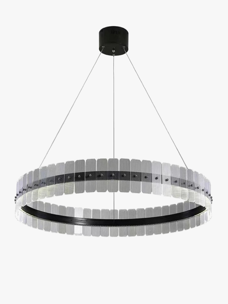 lustre postmoderne minimaliste avec anneau circulaire créatif
