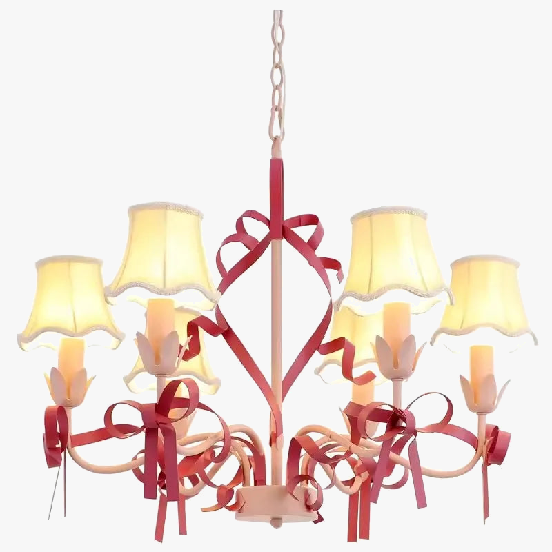 lustre princesse rose pour décoration de chambre enfant