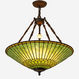 lustre rétro américain en vitrail style tiffany