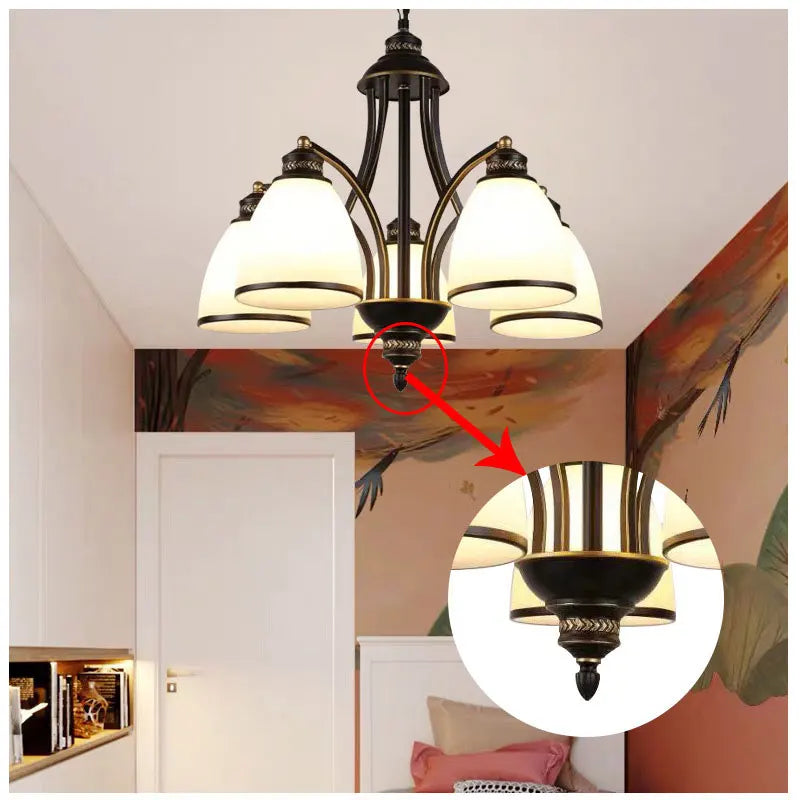 lustre rétro américain pour éclairage intérieur de plafond