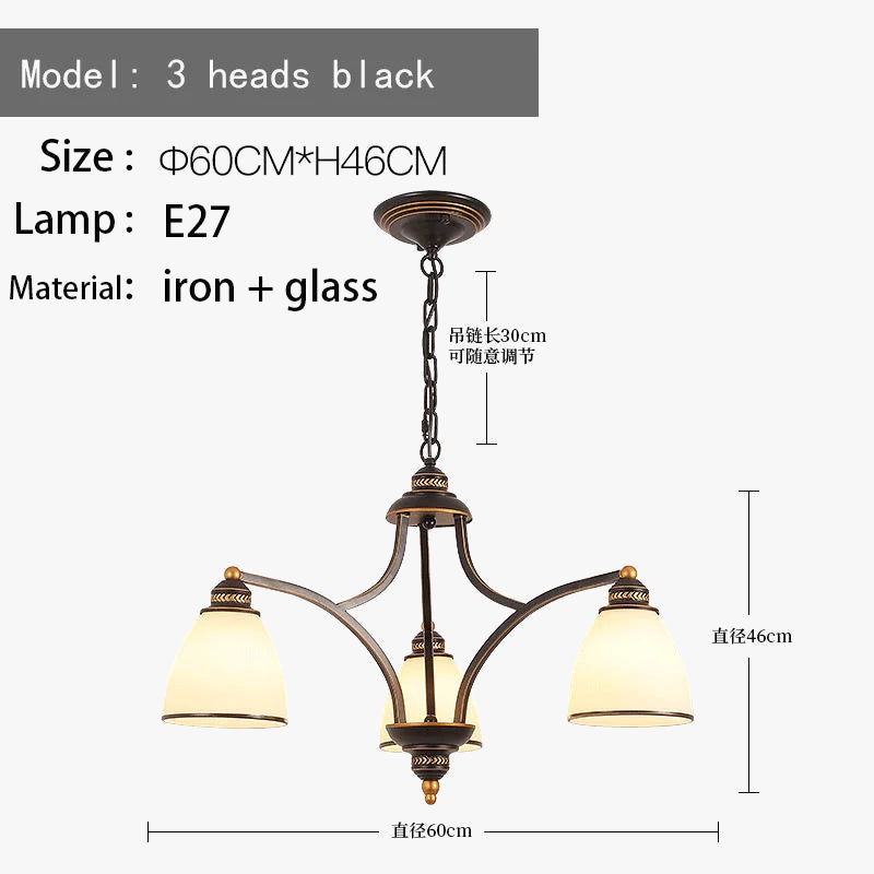 lustre rétro américain pour éclairage intérieur de plafond