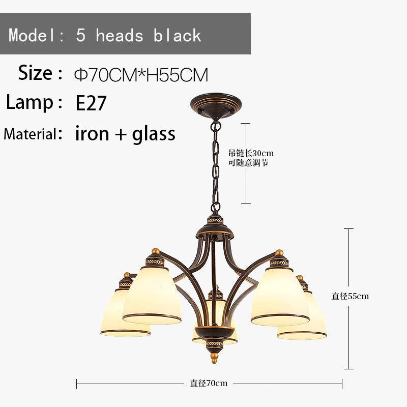 lustre rétro américain pour éclairage intérieur de plafond