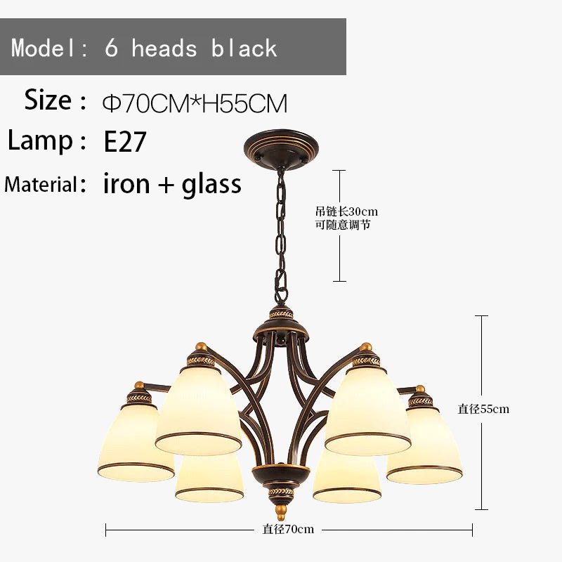 lustre rétro américain pour éclairage intérieur de plafond