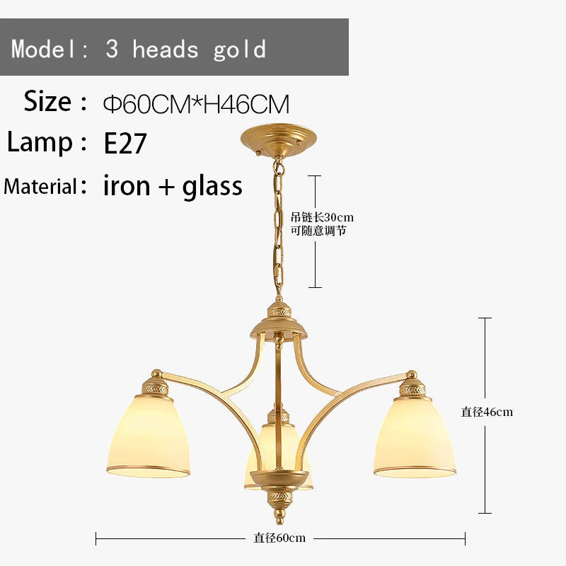 lustre rétro américain pour un éclairage de style campagnard