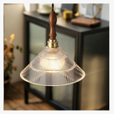 lustre rétro en cuivre avec verre pour décoration intérieure