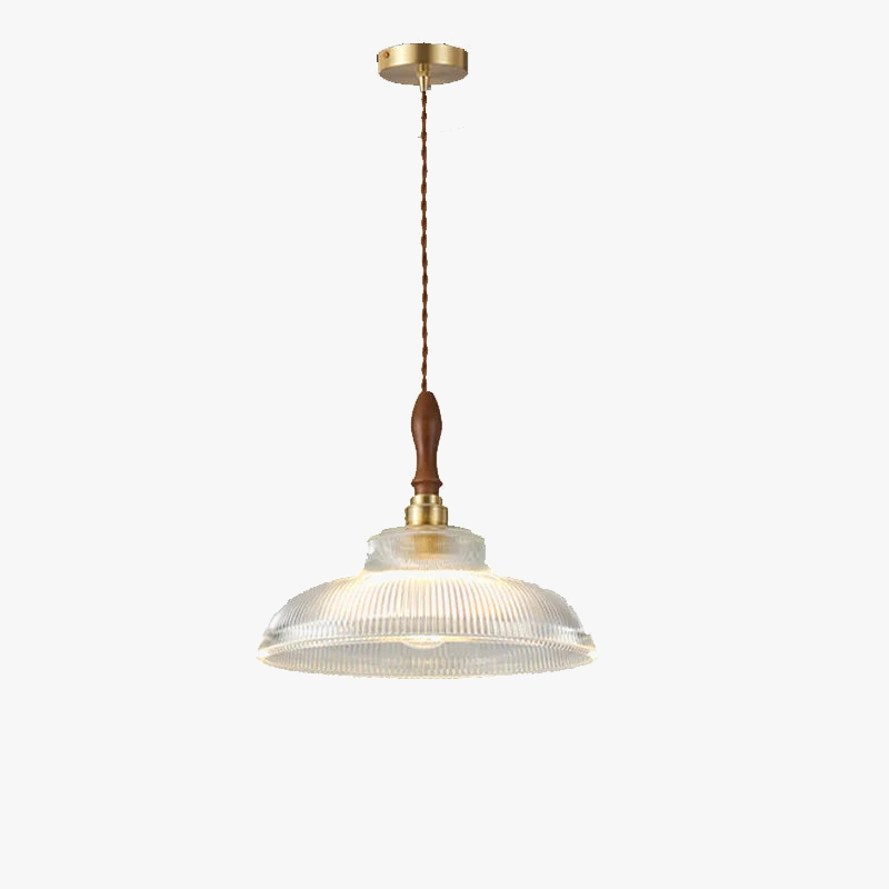 lustre rétro en cuivre avec verre pour décoration intérieure