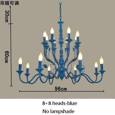 lustre rétro en fer noir style vintage industriel pour éclairage intérieur