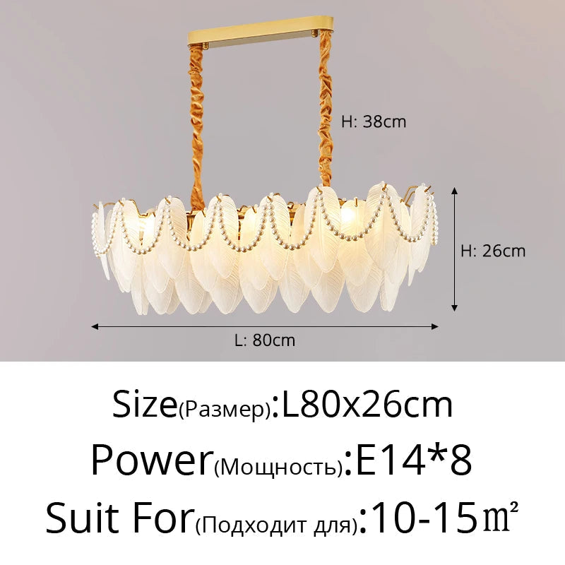 lustre rétro en plumes pour une ambiance romantique et luxueuse