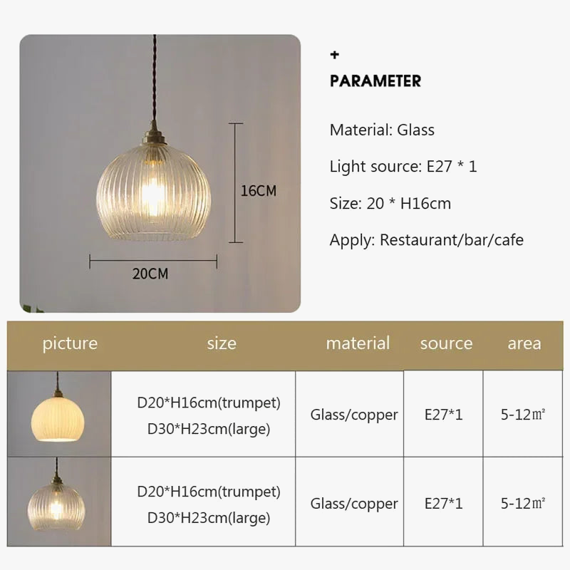 lustre rétro en verre et cuivre pour décoration intérieure