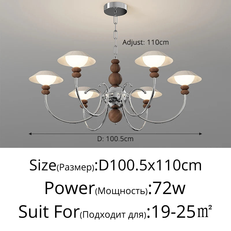 lustre rétro haut de gamme en coque d'oeuf américain style médiéval