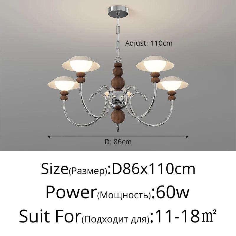 lustre rétro haut de gamme en coque d'oeuf américain style médiéval