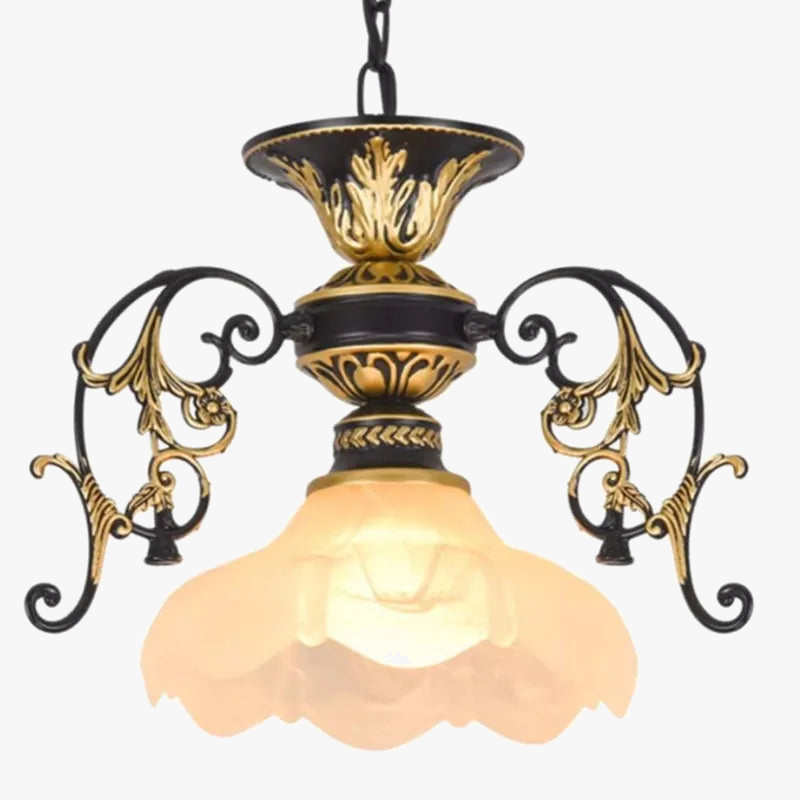 lustre rétro industriel en fer et verre créatif