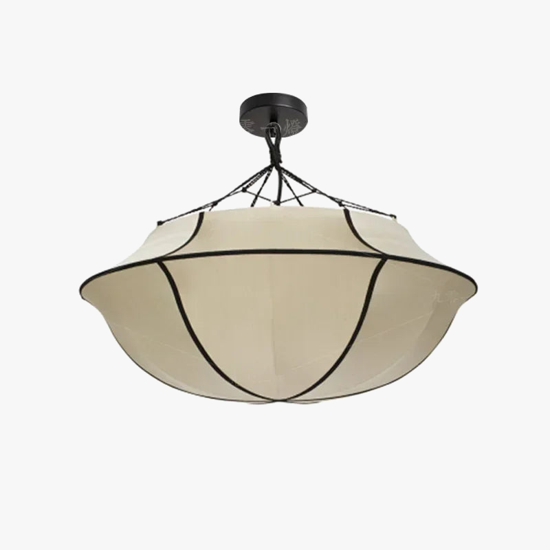 lustre rétro nordique en tissu pour décoration intérieure