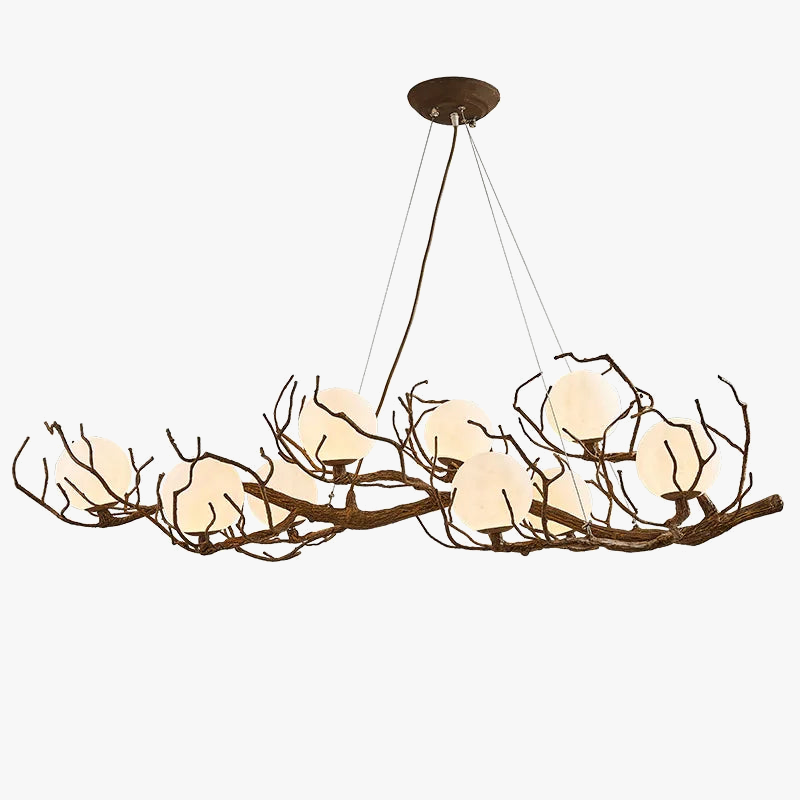 lustre rétro nordique style wabi-sabi personnalisé pour restaurant et boutique