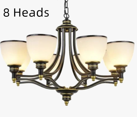 lustre rétro pour une ambiance campagnarde chaleureuse