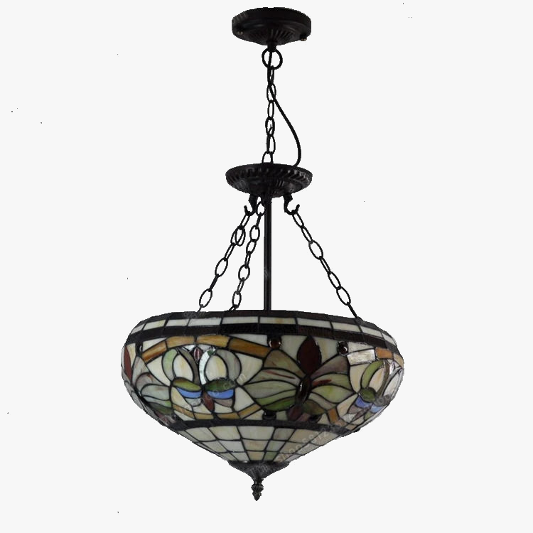 lustre rétro style européen lampes tiffany pour décoration intérieure
