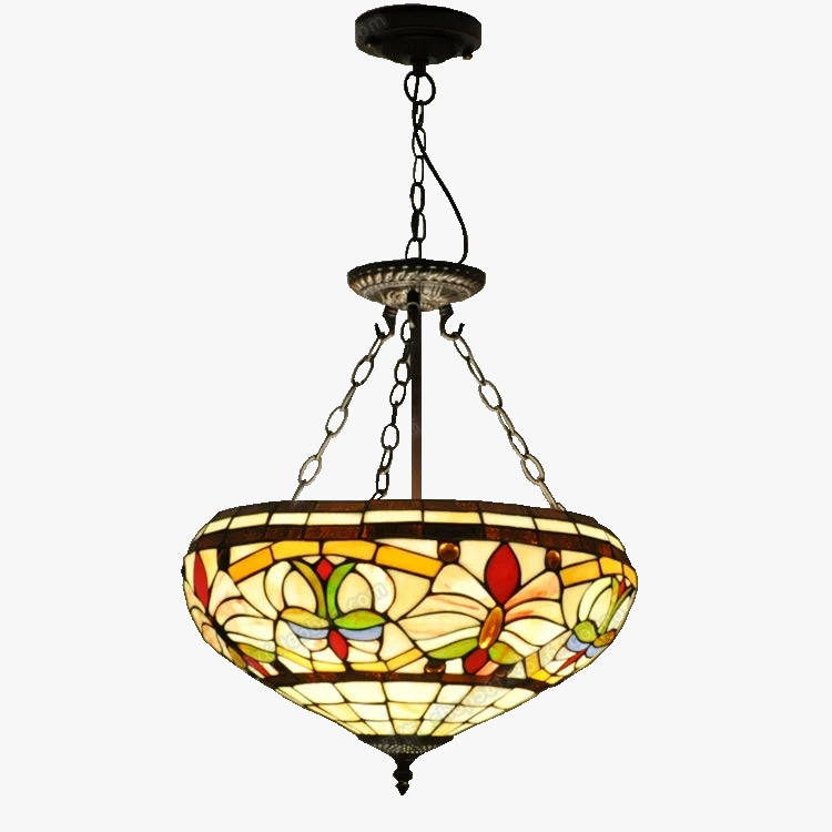 lustre rétro style européen lampes tiffany pour décoration intérieure