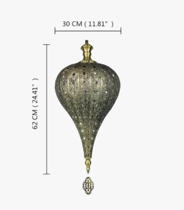 lustre rétro thaïlandais style arabe pour restaurant et bar