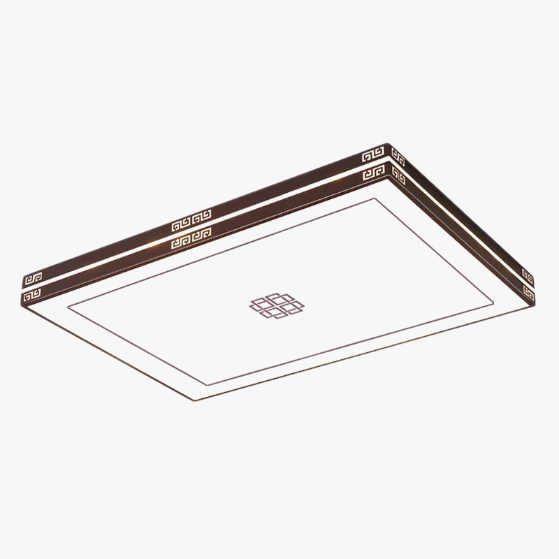 lustre rectangulaire à led pour éclairage intérieur moderne
