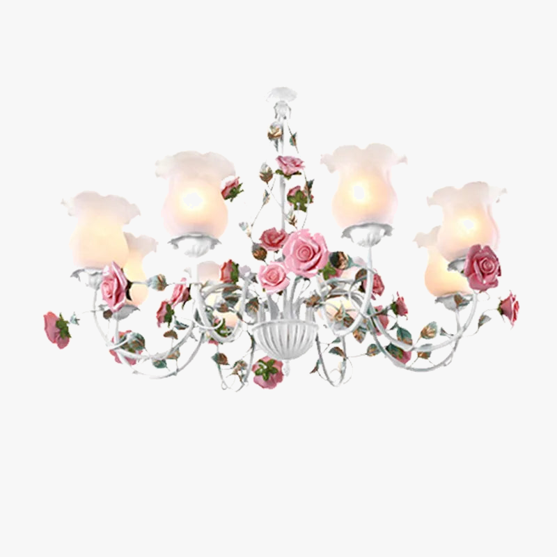 lustre romantique nordique fleurs et herbes méditerranée princesse