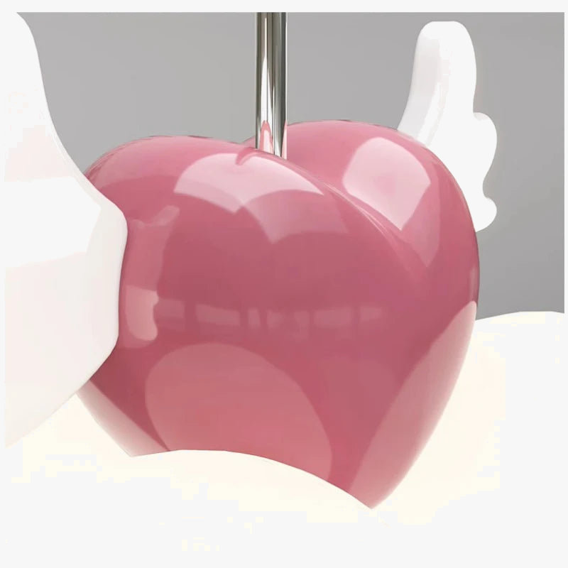 lustre romantique pour chambre d'enfant décor princesse en verre