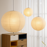 Lustre rond en papier de riz pour décoration intérieure
