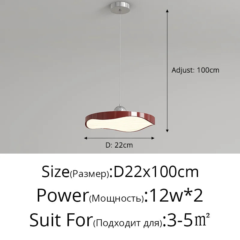 lustre rond moderne minimaliste protection des yeux
