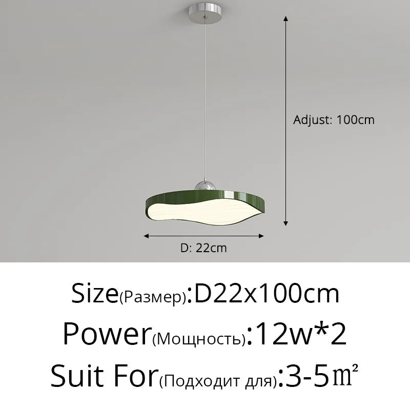 lustre rond moderne minimaliste protection des yeux