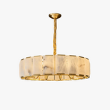 lustre rond rectangulaire en marbre naturel design élégant