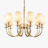 lustre rural américain nordique en cuivre pour éclairage