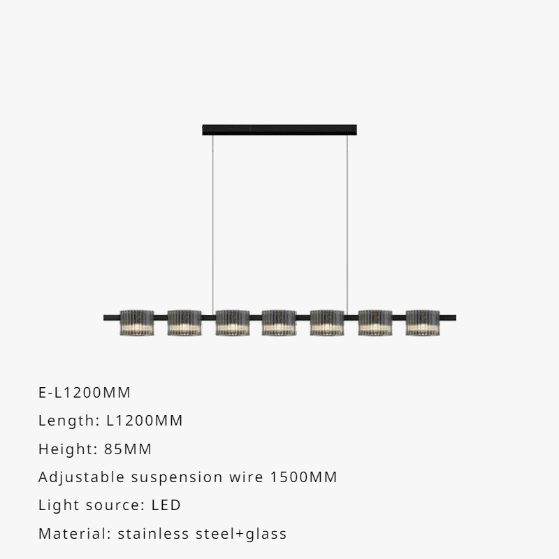 lustre sandyha moderne minimaliste abat-jour verre led suspendu