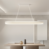 lustre Simple blanc Long moderne LED salon salle à manger chambre Hall décor appareil ménager éclairage intérieur