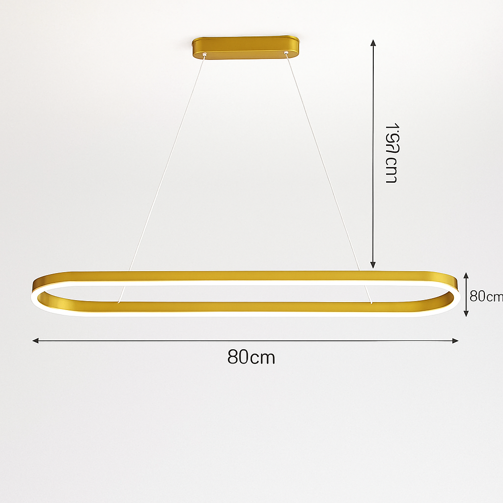 lustre Simple blanc Long moderne LED salon salle à manger chambre Hall décor appareil ménager éclairage intérieur