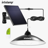 lustre solaire suspendu super lumineux avec télécommande étanche