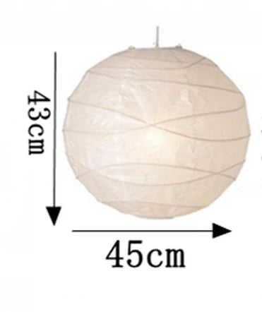 lustre sphérique en papier japonais forme de lune éclairage intérieur