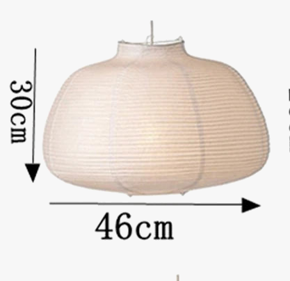 lustre sphérique en papier japonais forme de lune éclairage intérieur